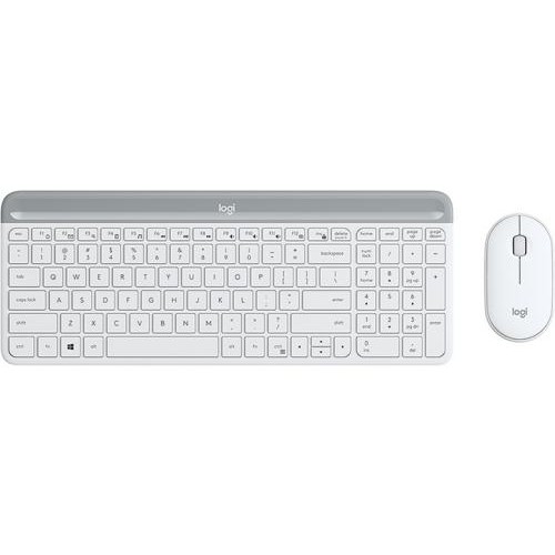 Logitech MK470 Keyb. + Mouse USB QWERTY Engels Wit