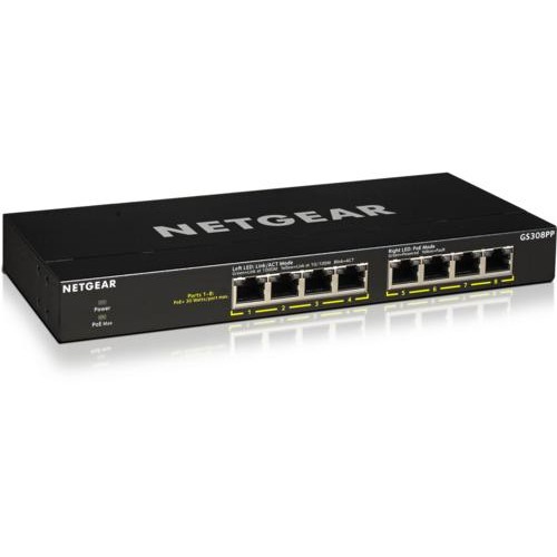 Netgear GS308PP Unmanaged Gigabit Ethernet (10/100/1000) Pow