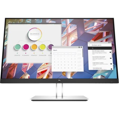 Monitor HP Elitedisplay E24 G4 23.8inch F-HD LCD Zwart, Zilver