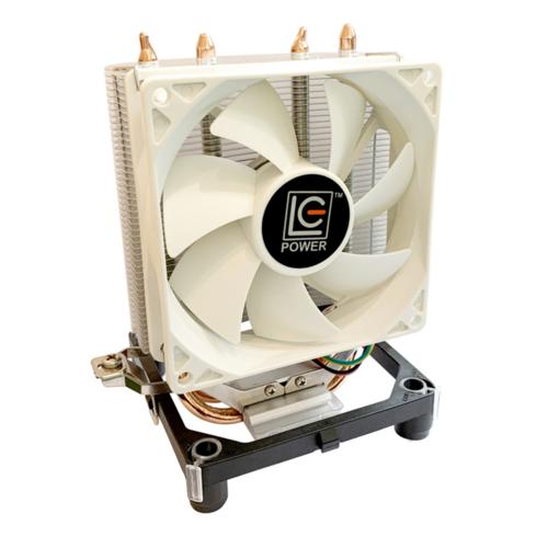 LC-Power LC-CC-95 CPU Cooler 9,2 cm Zilver, Wit