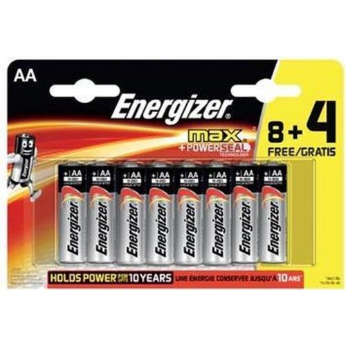 AA Batterij Energizer Max (+Powerseal) 8+4