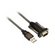 ACT AC6000 seriële kabel Zwart 1,5 m USB Type-A DB-9