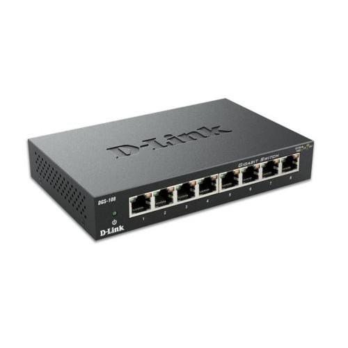 D-Link DGS-108 netwerk-switch Unmanaged L2 Gigabit Ethernet