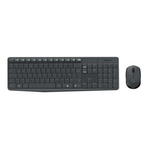 KYB Logitech Ret. Wireless Desktopset Keyboard + Mouse MK235