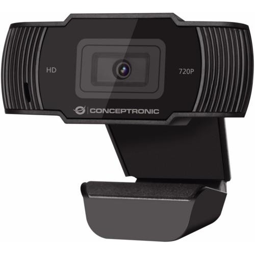 Conceptronic AMDIS 720P HD Webcam + Microphone zwart