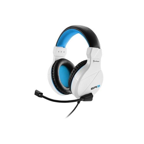 HS Sharkoon RUSH ER3 Headset Zwart, Blauw, Wit