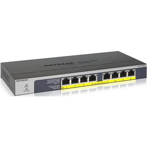 NETGEAR GS108PP Unmanaged Gigabit Ethernet (10/100/1000) Pow