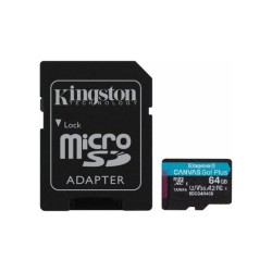 mSD Kingston 64GB Canvas Go! Plus 200MB/s + adapter
