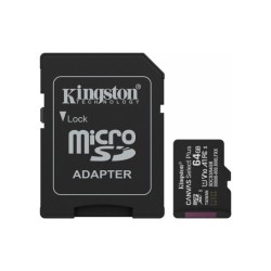 mSD Kingston 64GB Canvas Select Plus 100MB/s + adapter